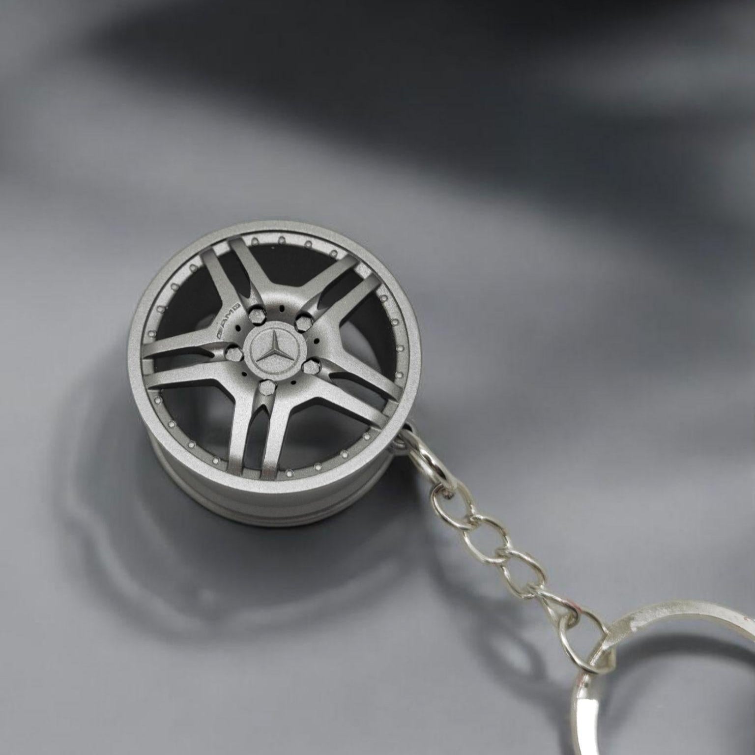 Mercedes-Benz Wheel Keychain – Classic Rim Design