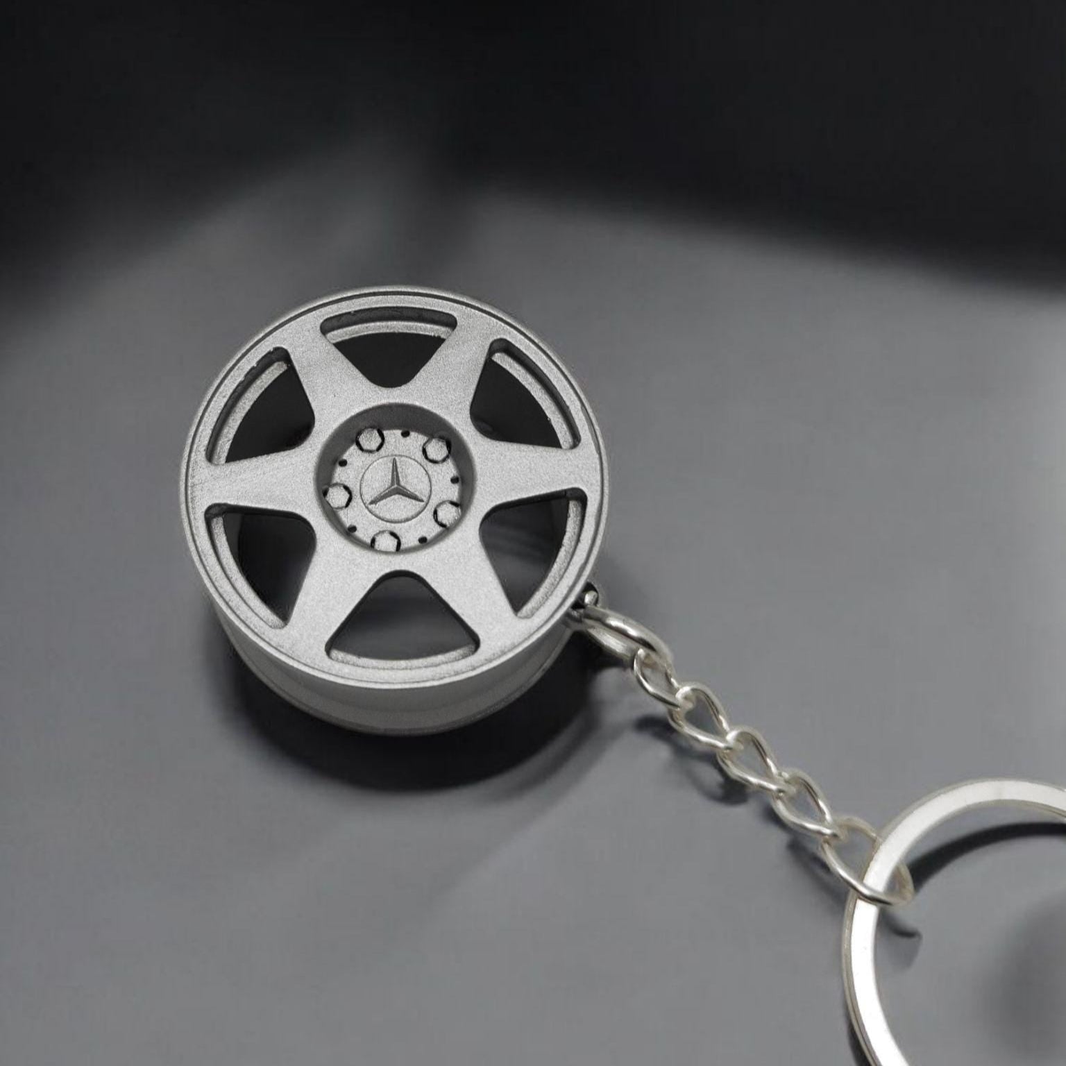 Mercedes-Benz Wheel Keychain – Classic Rim Design